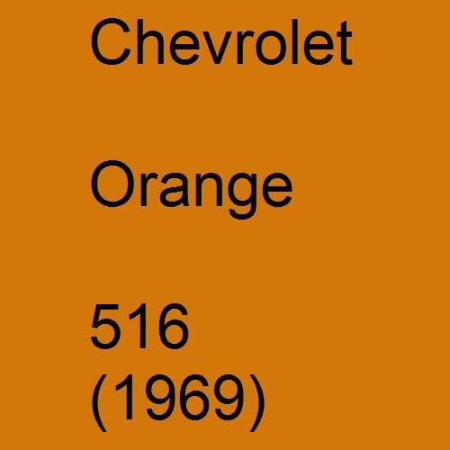 Chevrolet, Orange, 516 (1969).